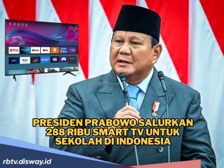 288 Ribu Smart TV Disalurkan Presiden Prabowo untuk Sekolah-sekolah di Penjuru Negeri Indonesia