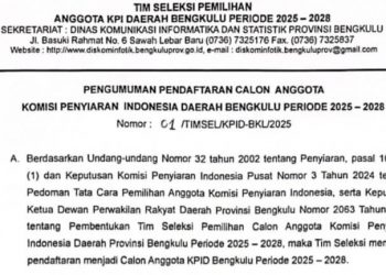 Pendaftaran KPID Bengkulu dibuka