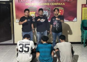 Tiga Saudara Dibekuk Polisi, Pasal Keroyok Warga Sumur Dewa