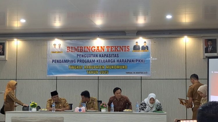 Dinas Sosial Mukomuko Adakan Penguatan Kapasitas Pendamping PKH, Ini Tujuannya