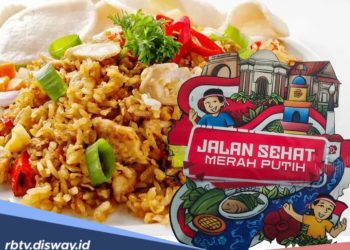 1.000 Porsi Sarapan Gratis Setelah Jalan Sehat Merah Putih, Ada Nasi Goreng!