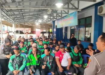 Ditlantas Polda Bengkulu dan Pengemudi Ojol Gelar Doa Bersama untuk Almarhum Affan Kurniawan