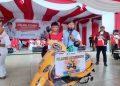 Pelajar SMPN 21 Kota Bengkulu Bawa Pulang Motor Listrik Baru dari Jalan Sehat Merah Putih