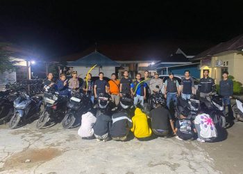 Kelompok Gangster di Kota Bengkulu Ditangkap Tim Gabungan