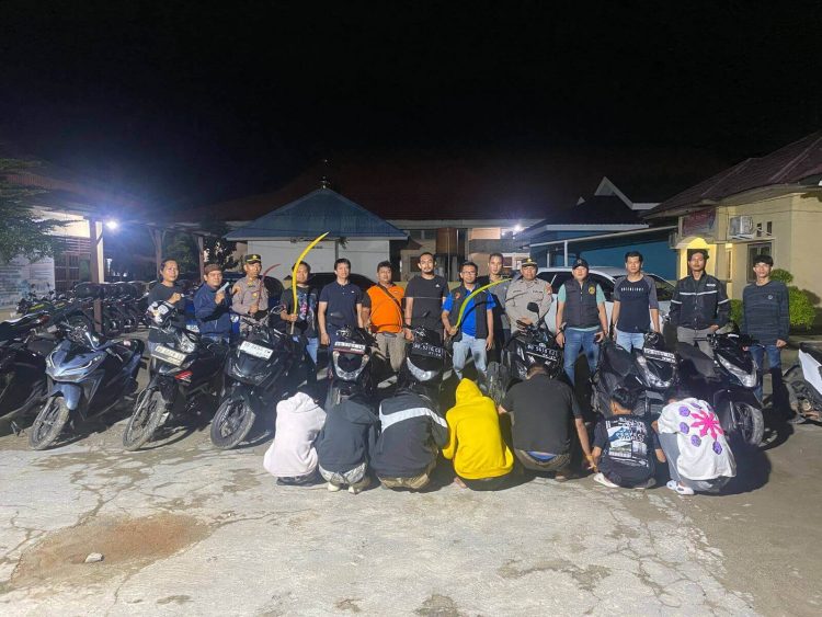 Kelompok Gangster di Kota Bengkulu Ditangkap Tim Gabungan