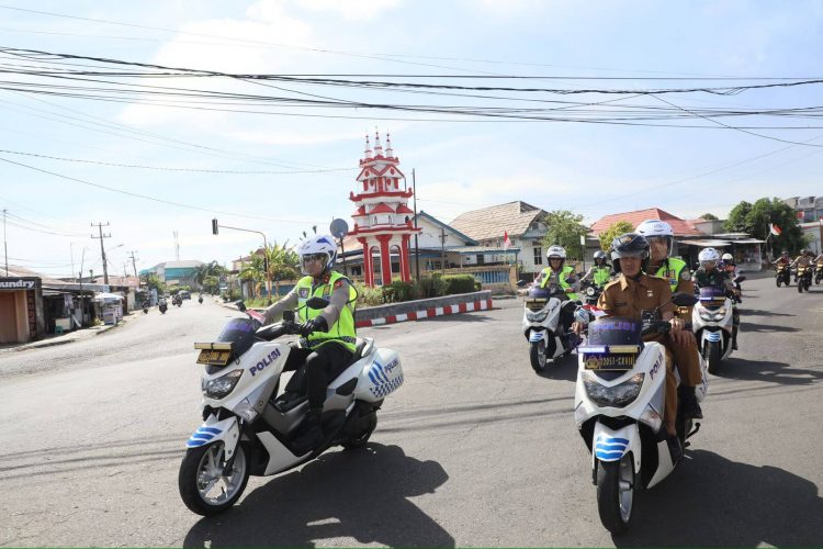 Kapolda Bengkulu Pimpin Patroli Gabungan Skala Besar dengan Sepeda Motor