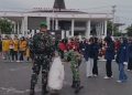 Aksi Kurve Personel TNI Polri Bersama Mahasiswa Pasca Unjuk Rasa di Bengkulu