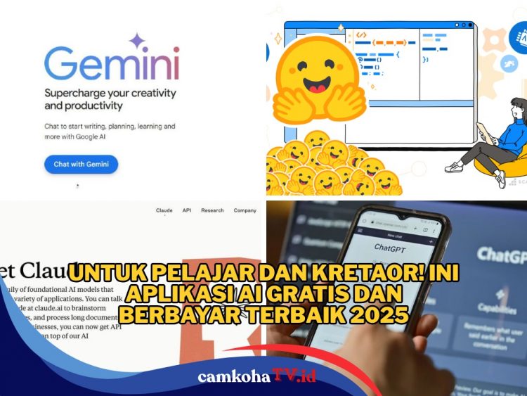 6 Rekomendasi Aplikasi AI Gratis dan Berbayar Terbaik 2025, Mudah dan Anti Bingung