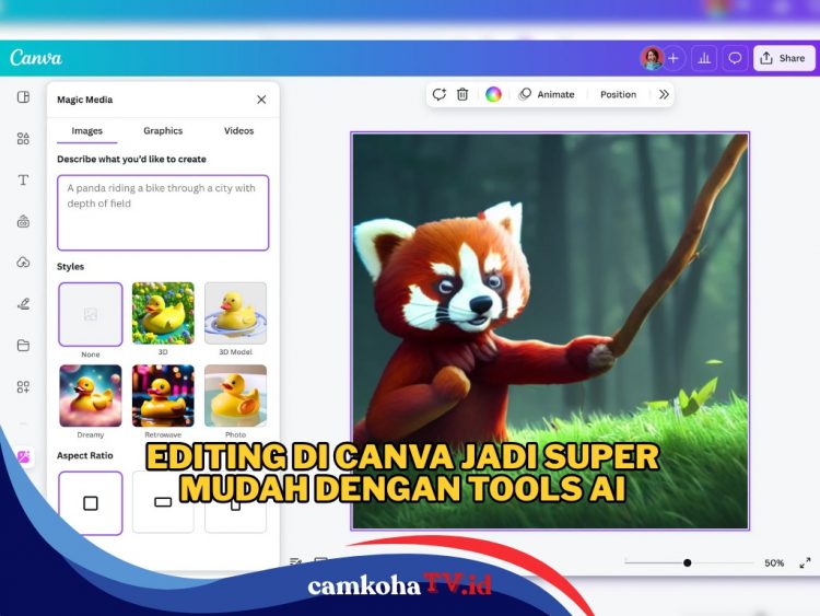 Lebih Mudah, Begini Cara Editing di Canva Pakai Tools AI, Hasilnya Keren
