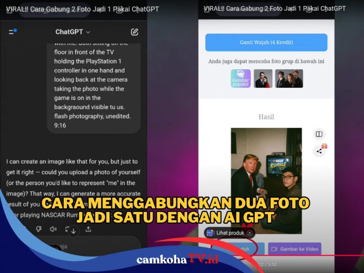 Cara Menggabungkan 2 Foto Jadi 1 dengan AI ChatGPT, Praktis dan Hasilnya Bikin Takjub