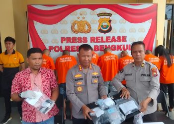 Kurang dari 1 Bulan, Polresta Bengkulu Ciduk 11 Pelaku Narkoba