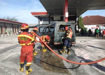 Begini Kronologis Mobil Terbakar di SPBU KM 6,5 Kota Bengkulu