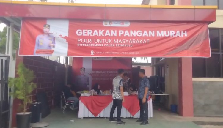 Harga Beras Lebih Murah Dibanding Pasar, GPM Polda Bengkulu Diserbu Masyarakat