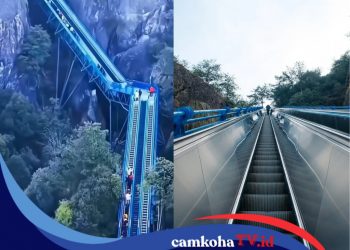Naik ke Puncak Gunung Pakai Eskalator, Pengalaman Mendaki Tanpa Kelelahan