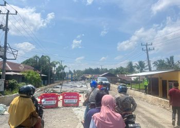 Akses Jalan Sukamerindu Tanjung Agung Tutup Total, Berlaku 23 September 2025 Pukul 20.00 WIB