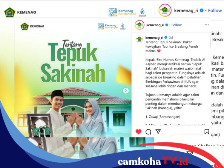 Ini Lima Pilar Tepuk Sakinah, Yel-yel Kreatif KUA untuk Edukasi Catin