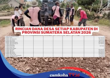 Rincian Dana Desa Tahun 2026 di Provinsi Sumatera Selatan, Ini Kabupaten yang Terima Kucuran DD Terendah