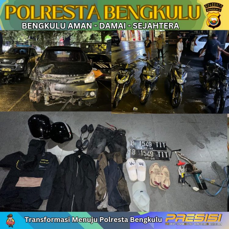 3 Bandit Curanmor Ditangkap, Ini Daftar Lokasi Pencuriannya