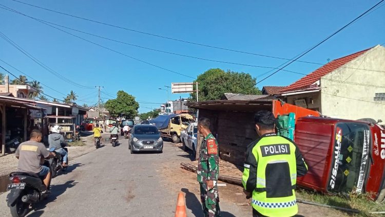 Sopir Senyap, Truk Tabrak Truk, Satu Penumpang Meninggal Dunia