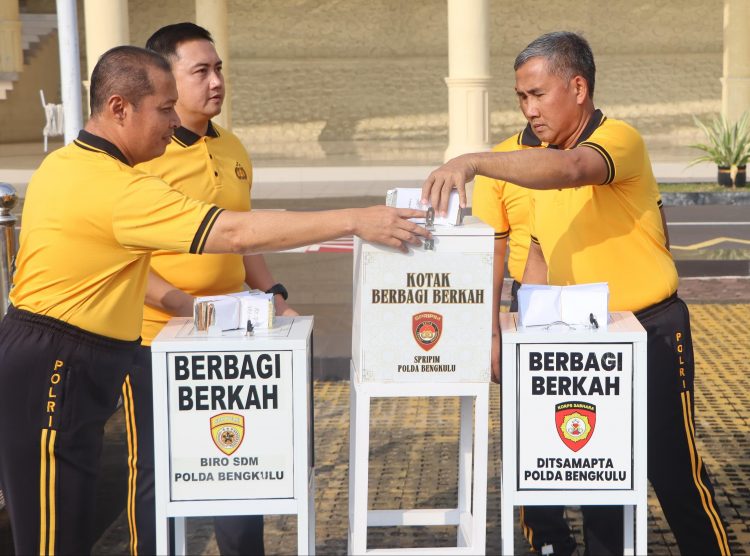 Sedekah SRIDURI Polda Bengkulu, Tempo 4 Hari Terkumpul Rp 16,6 Juta
