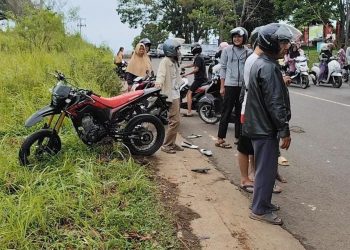 Yamaha X-Ride vs Honda CRF di Kota Bengkulu, Pengendara X-Ride Lurat