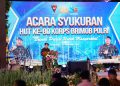 Hadiri Syukuran HUT ke-80 Brimob, Kapolri Puji Kiprah Brimob dalam Mendukung Program Prioritas Nasional