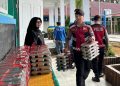 Personel Ditsamapta Polda Bengkulu Patroli dan Kawal Pendistribusian MBG