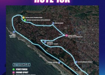 Glow Run Night Event Pertama di Bengkulu, Dimeriahkan Pelari Luar Bengkulu