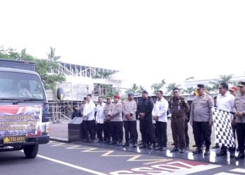 5 Truk Polda Bengkulu Hari Ini Berangkat Bawa Bantuan Kemanusian ke Aceh, Sumatera Utara dan Sumatera Barat