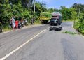 Laka Maut di Jalinbar Bengkulu Utara, Motor vs Truk Batu Bara