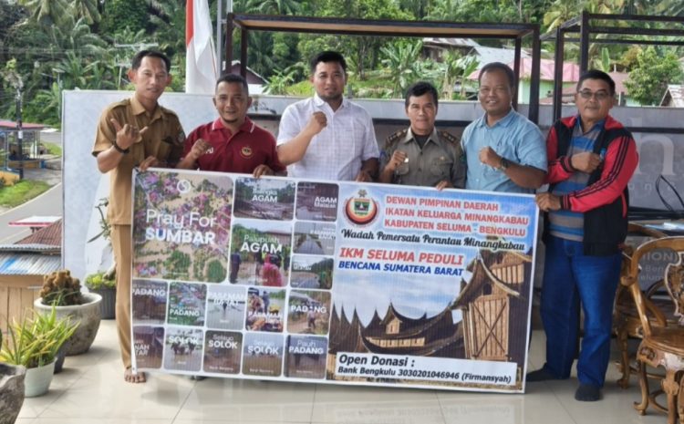 PMJB Seluma Salurkan Bantuan Korban Banjir Bandang di Sumbar