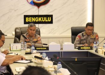 Kapolda Bengkulu dan Jajaran Ikut Sosialisasi Nasional KUHP dan dan KUHAP Baru