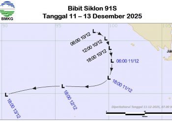 Bibit Siklon Tropis Bergerak ke Bengkulu, Gubernur Helmi Hasan Minta Masyarakat Waspada