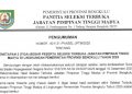 3 Nama Calon Sekda Provinsi Bengkulu dari Panitia Seleksi