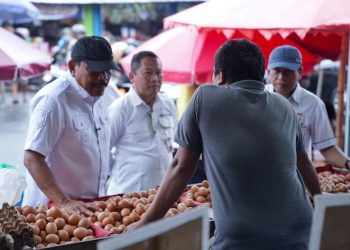 Wagub Mian Sidak Pasar Panorama, Harga Sejumlah Komoditi Naik