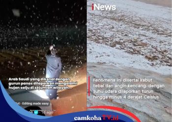 Fenomena Langka, Arab Saudi Diselimuti Salju Sampai Suhu Turun hingga Minus 4 Derajat Celcius