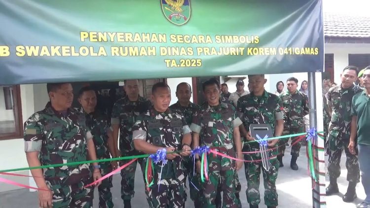 Kepedulian Pimpinan, Danrem Bengkulu Resmikan 48 Unit Rumah Usai Direhab