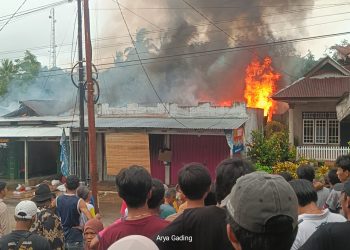 4 Rumah di Bengkulu Terbakar Saat Pemilik Lagi Liburan Tahun Baru 2026