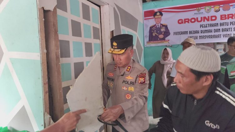 Groundbreaking Bedah Rumah ke-67 Polda Bengkulu