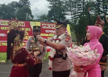 Penyambutan Kapolres Kepahiang AKBP Yuriko Fernanda
