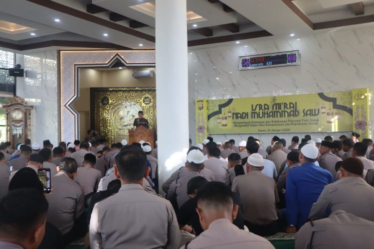 Peringatan Isra Miraj 1447 H di Polda Bengkulu Jadi Momentum Penguatan Iman dan Integritas