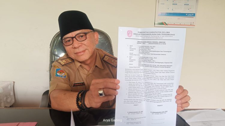 Kadisnakertrans Seluma Wanharudin Laporkan Sekdis ke Polisi