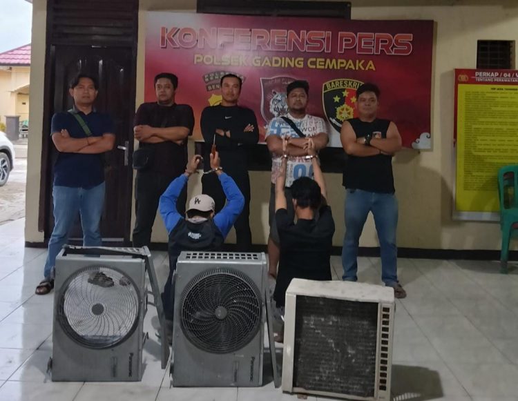 Polsek Gading Cempaka Tangkap 2 Pelaku Pencurian di Area Kantor Gubernur Bengkulu