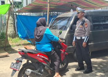 Satlantas Polresta Bengkulu Gelar Razia Kendaraan di Kawasan Jalan Cendana