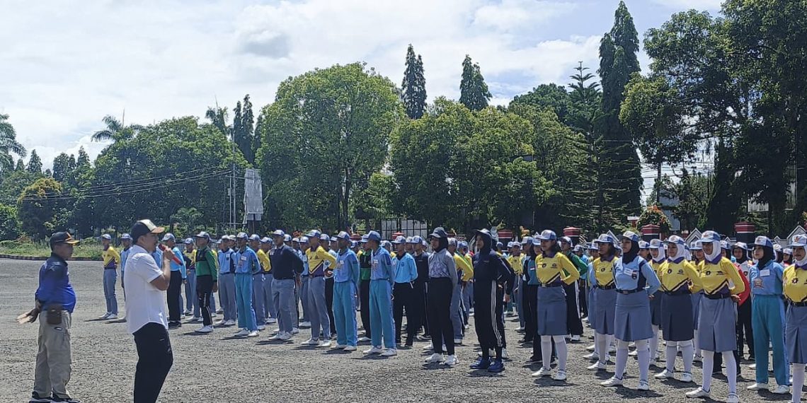 322 Pelajar Bengkulu Utara Ikuti Latihan Gabungan, Sosialisasi Awal Paskibraka 2026 Dimulai