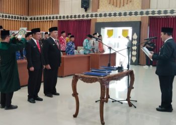 Pelantikan Kadis Diknas dan Kadinkes Provinsi Bengkulu