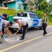 Jalinbar Rusak Parah, Satlantas Polres Seluma Cor Lubang Jalan