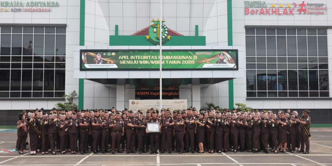 Teguhkan Komitmen, Kajati Bengkulu Pimpin Apel Zona Integritas WBBM