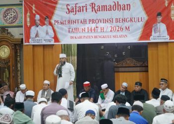 Safari Ramadhan di Manna, Gubernur Helmi Paparkan Paket Proyek di Bengkulu Selatan