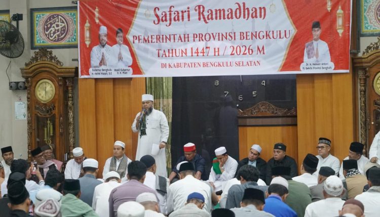 Safari Ramadhan di Manna, Gubernur Helmi Paparkan Paket Proyek di Bengkulu Selatan